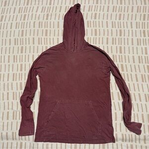 RVCA Burgundy Hooded Shirt